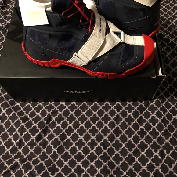 NIKE SFB MOUNTAIN X UNDERCOVER BOOTS NAVY BLUE RED OBSIDIAN SZ 10 NEW WARRIOR - Picture 9 of 16